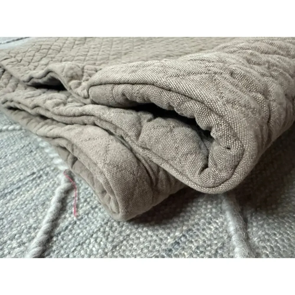 Restoration Hardware Vintage-Washed Diamond Matelasse 2 Pillow Shams STANDARD